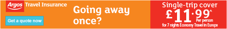Argos Travel Insurance 468x60