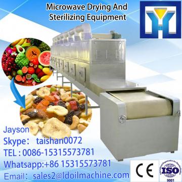 Continuous microwave potato chips processing machine
