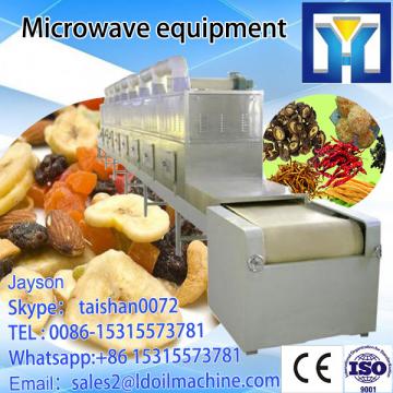 Conveyor belt microwave drying and roasting machine for beans