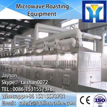 Industrial tunnel microwave wood dryer